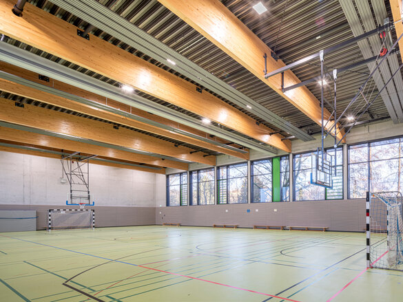 Zehnder ZFP, RHC, CP, Ceiling Panel, Zehnder, Reference, sports hall, foyer, Riedhalle, Steinheim an der Murr
