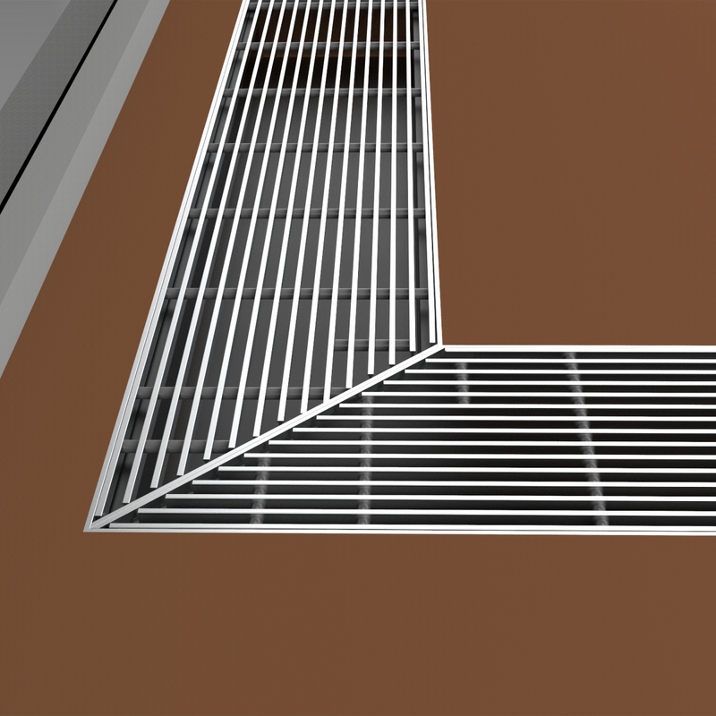 Rendering Zehnder Terraline Neo Decorative radiator Top view