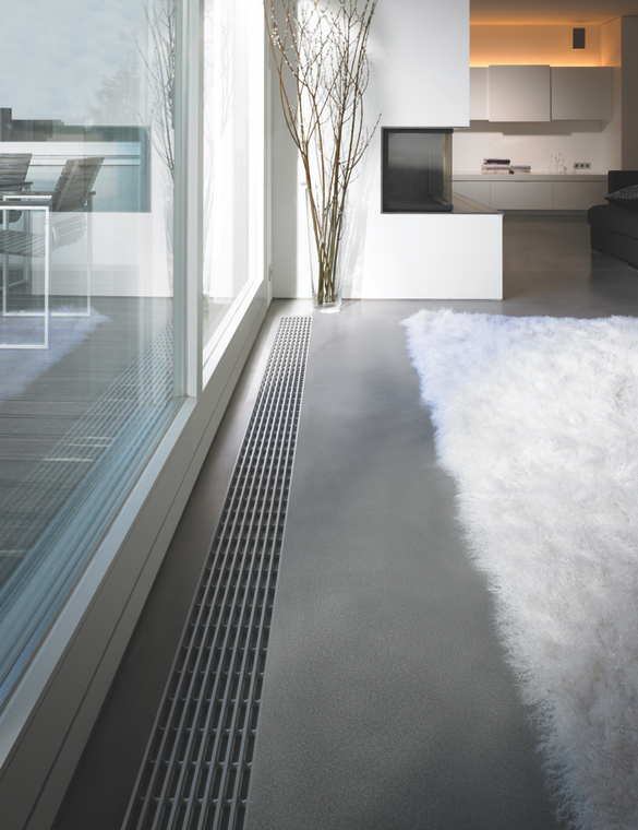 Rendering Zehnder Terraline Decorative radiator Top view