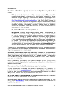 Terms and Conditions Zehnder Webshop