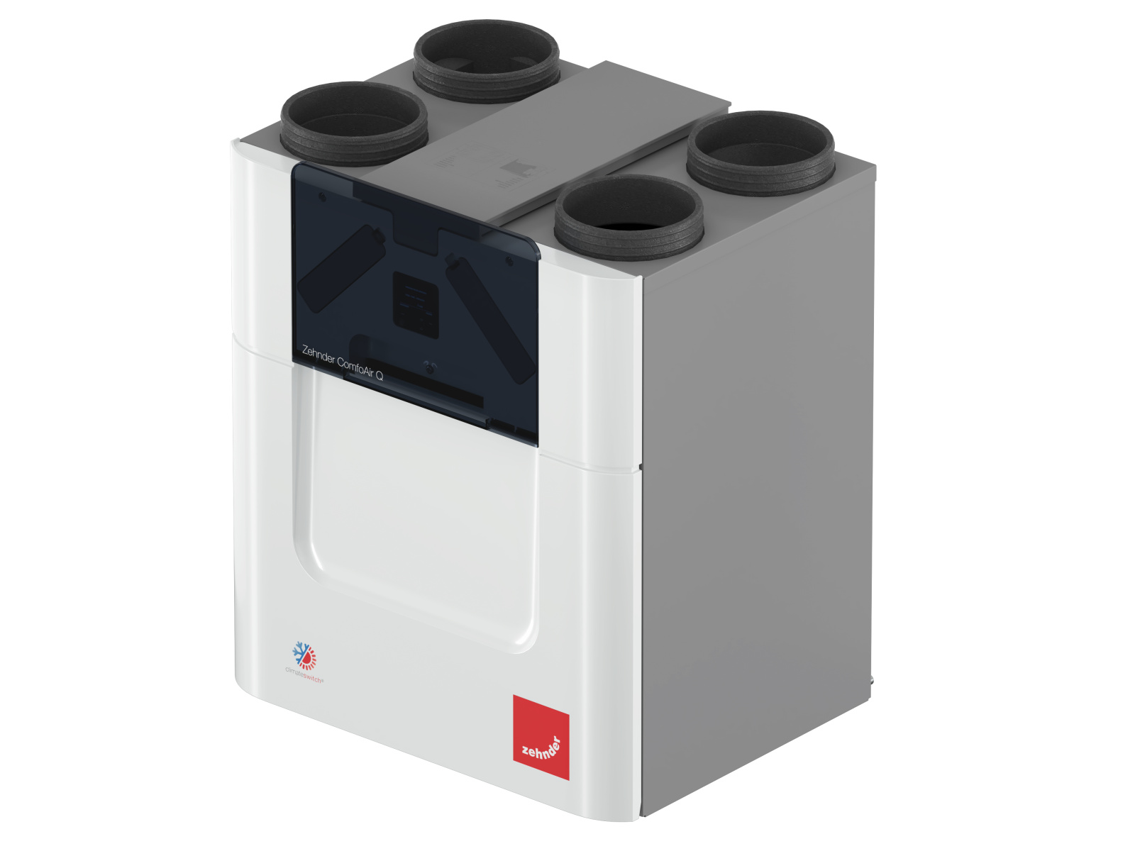 Zehnder_CSY_ComfoAirQFlatt_Cutout_Persp Comfo Air Q, cut-out plate, flat, straight,CA Q,