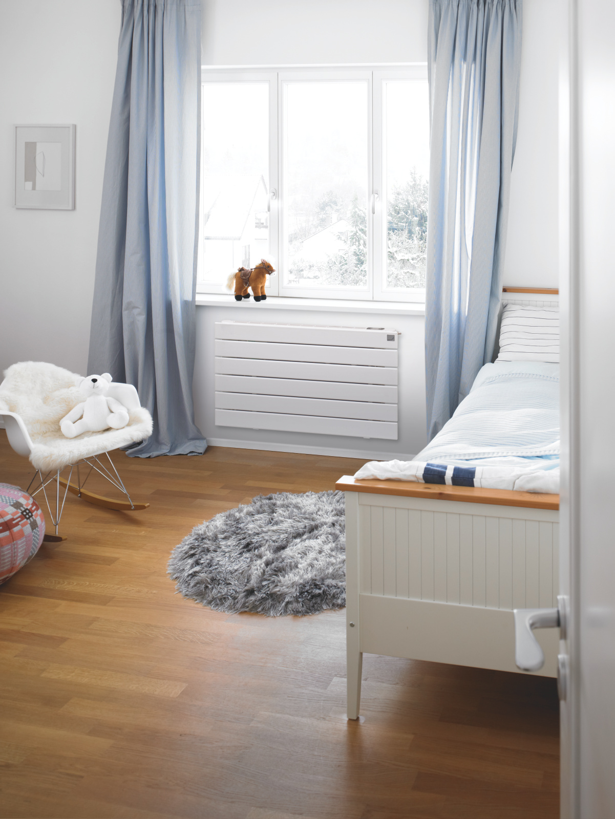 Zehnder_RAD_Nova-Neo_bedroom Rendering Zehnder Nova Neo Decorative radiator Front view