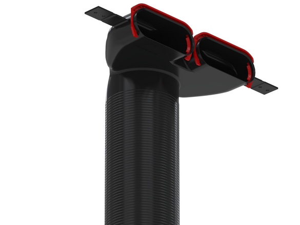 Rendering Zehnder ComfoCase CLRF Comfortable indoor ventilation Angled view