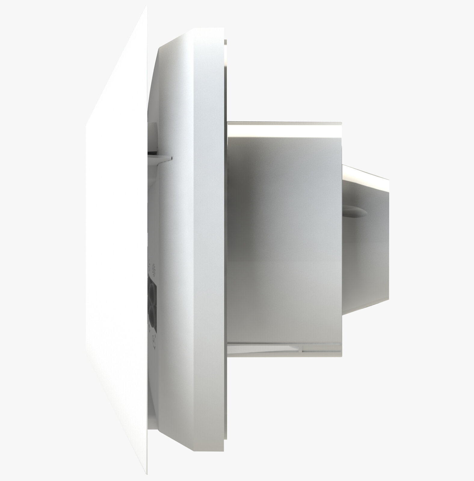 Cut-Out Zehnder Unity CV2.1HT Comfortable indoor ventilation Side view