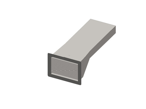 Rendering Zehnder Fire Terminals Comfortable indoor ventilation Angled view