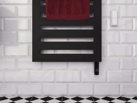 Rendering Zehnder Metropolitan Bar Decorative radiator Front view