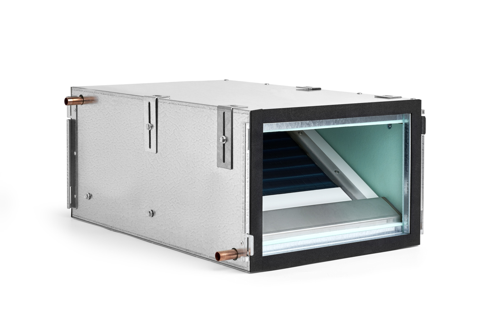 Cut-Out Zehnder ComfoPost CW10 Comfortable indoor ventilation Angled view