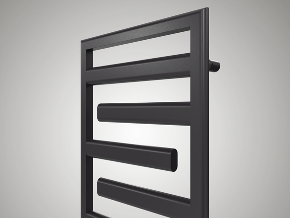 Cut-Out Zehnder Tetris Decorative radiator Angled view