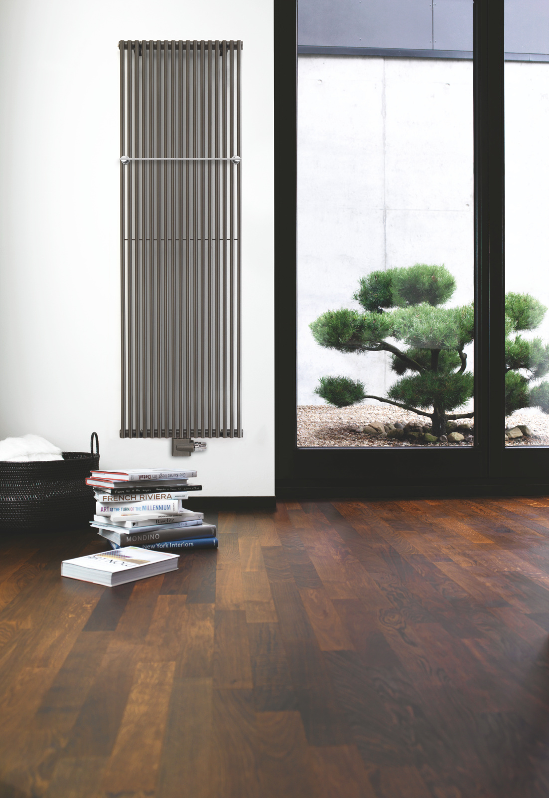 Zehnder_RAD_Kleo-HY_livingroom_outphased Rendering Zehnder Kleo Decorative radiator Front view