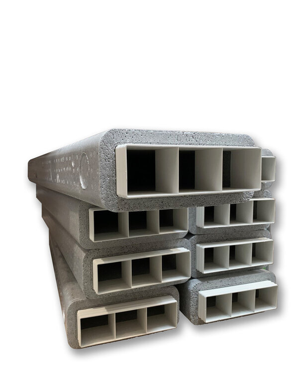Cut-Out Zehnder GD Ducting Insulated Comfortable indoor ventilation Front view