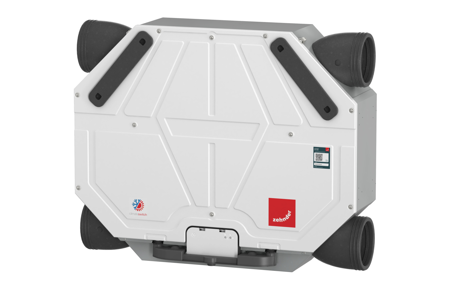Zehnder_CSY_ComfoAirFlex_Cutout_Angled Cut-Out Zehnder ComfoAir Flex 250 Comfortable indoor ventilation Angled view