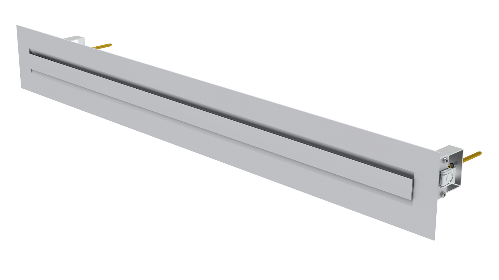 CBS-P, L600. W75, Bilamina, grills, steel, slot diffuser